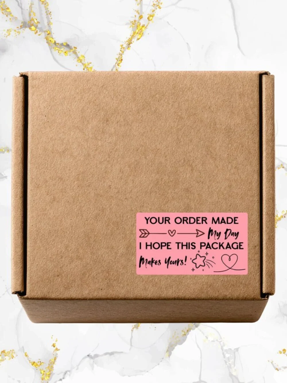 100 Thank you Stickers for Packaging | Small Business Labels